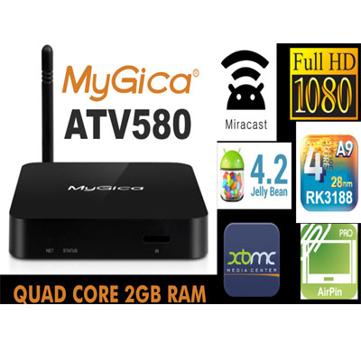 ATV580 Quad Core Nano Android TV Box