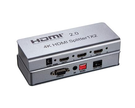 Bộ Chia HDMI 2.0,1 ra 2, 1x2 HDMI Splitter (4K*2K) có Remote Dolby TrueHD /LPCM7