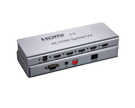 Bộ Chia HDMI 2.0,1 ra 4, 1x4 HDMI Splitter (4K*2K) có Remote Dolby TrueHD /LPCM7