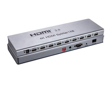Bộ Chia HDMI 2.0,1 ra 8, 1x8 HDMI Splitter (4K*2K) có Remote Dolby TrueHD /LPCM7