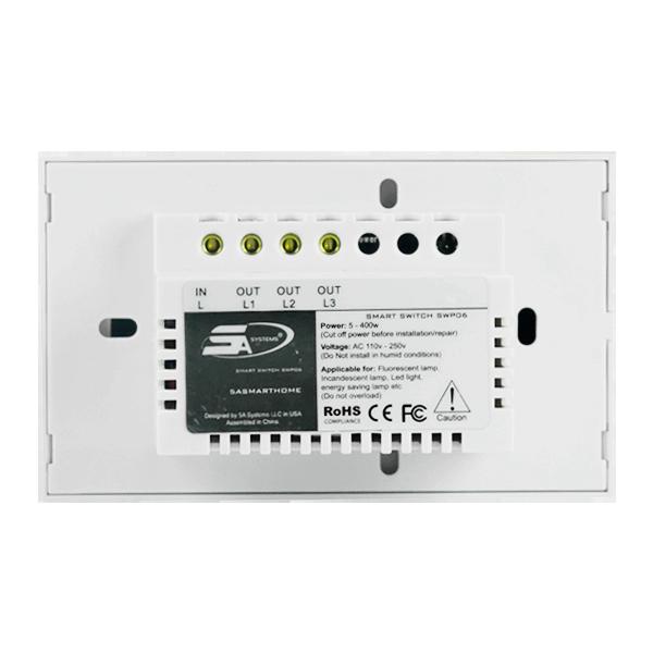 Công tắc thông minh 5A Smart Switch SWP06 2 Loop White