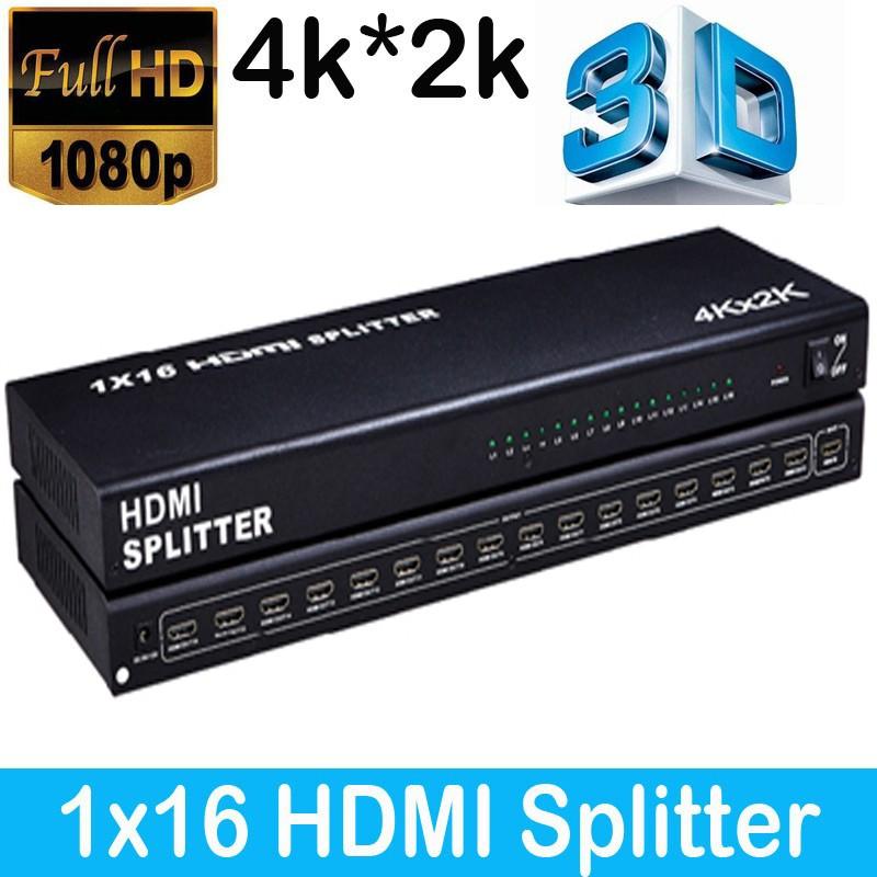 HDMI Splitter 1x16 video 3D 4kx2k
