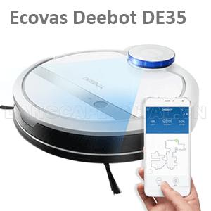 Máy hút bụi Ecovacs Deebot DE35, điều khiển qua điện thoại.
