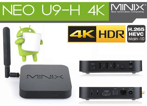 Minix Neo U9-H 4K HDR, Octa Core